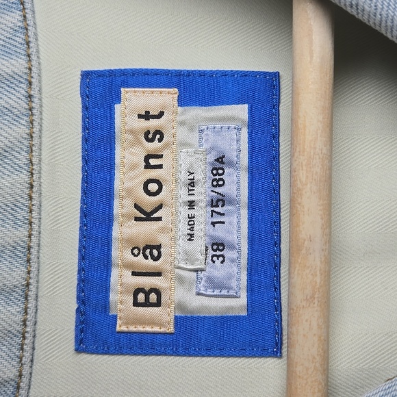 Acne Studios Blå Konst Japaness Denim Cotton Modell Jacket NWOT - Picture 10 of 14